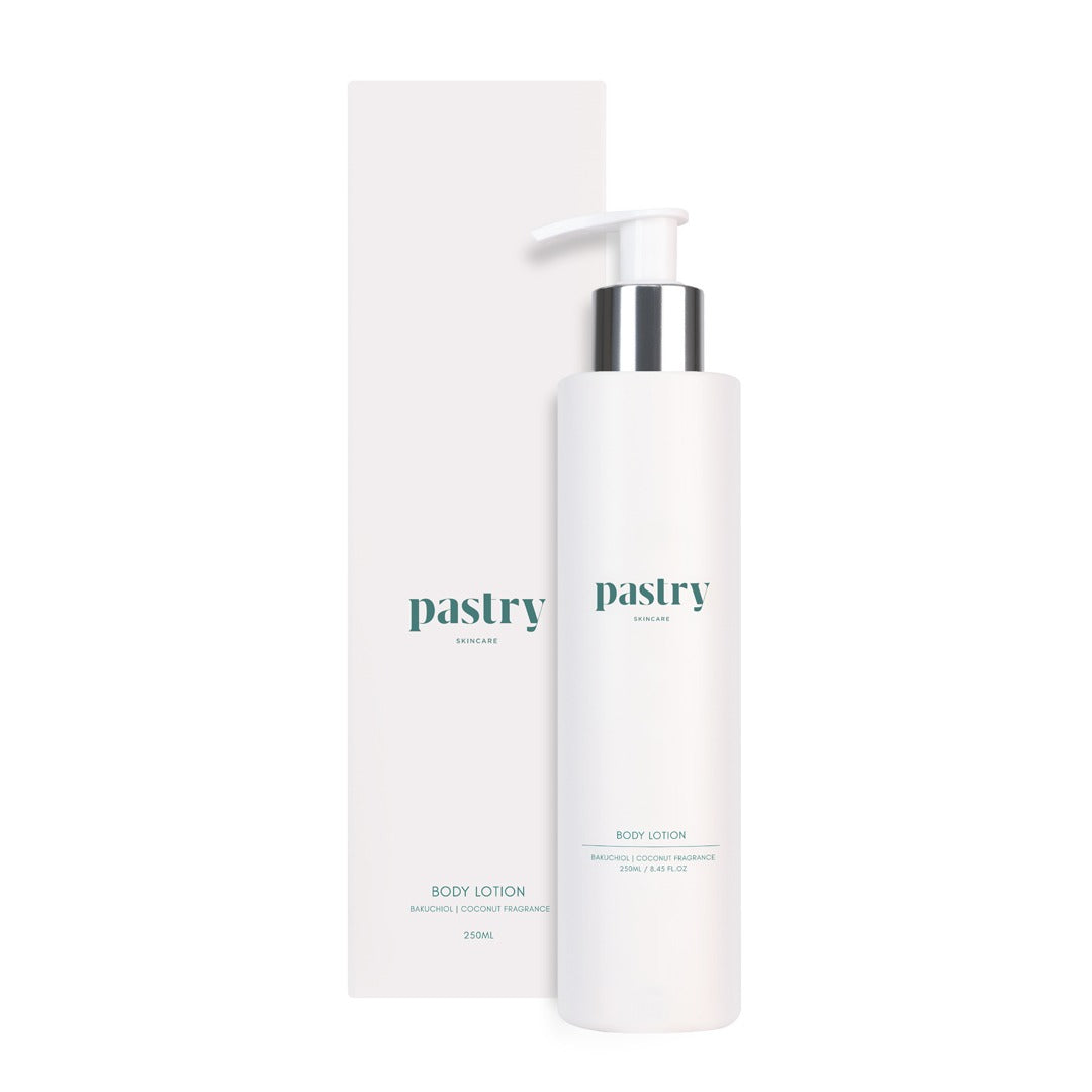 Body Lotion Bakuchiol Coconum Frag 250ml bottle and box copy