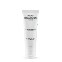 Microdermabrasion Scrub with 10% Azelaic AcidJelly Mask with Silicone Applicator Brush white background