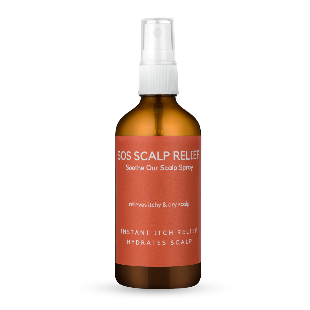 SOS Scalp Spray white background