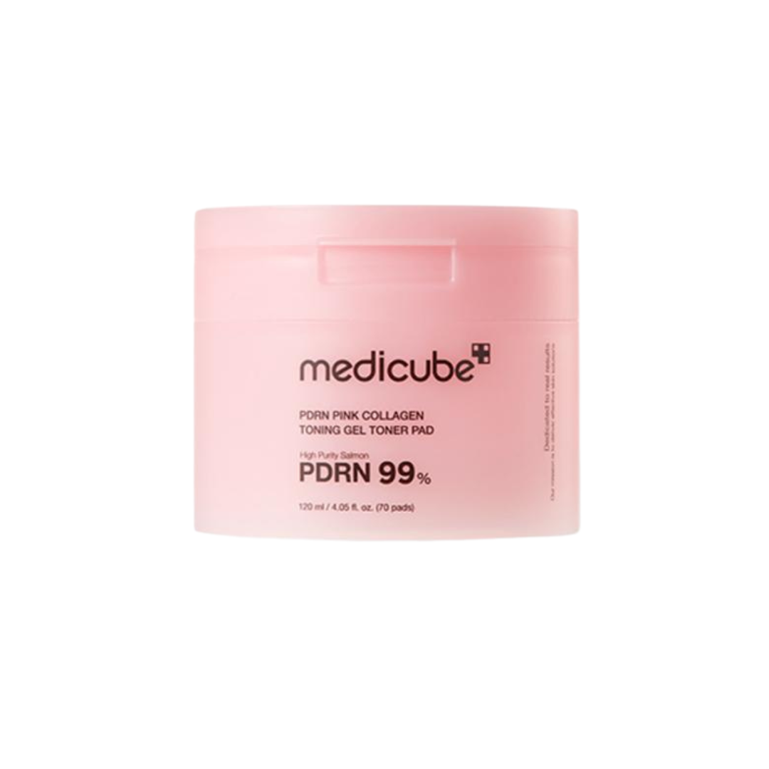 PDRN Pink Collagen Toning Gel Toner Pad 70pcs