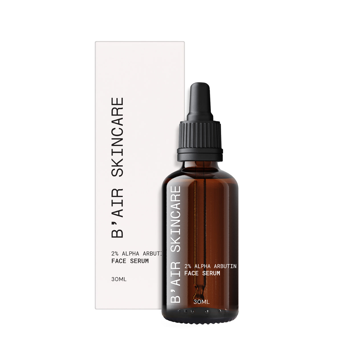 2 Alpha Arbutin face serum box and bottle copy