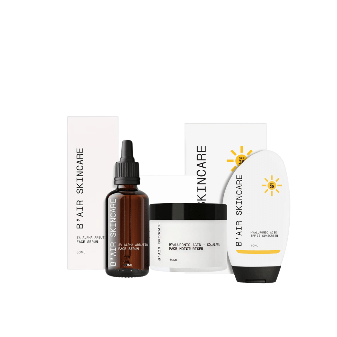 B'AIR SKINCARE Even Skin: Correct, Hydrate & Protect Bundle