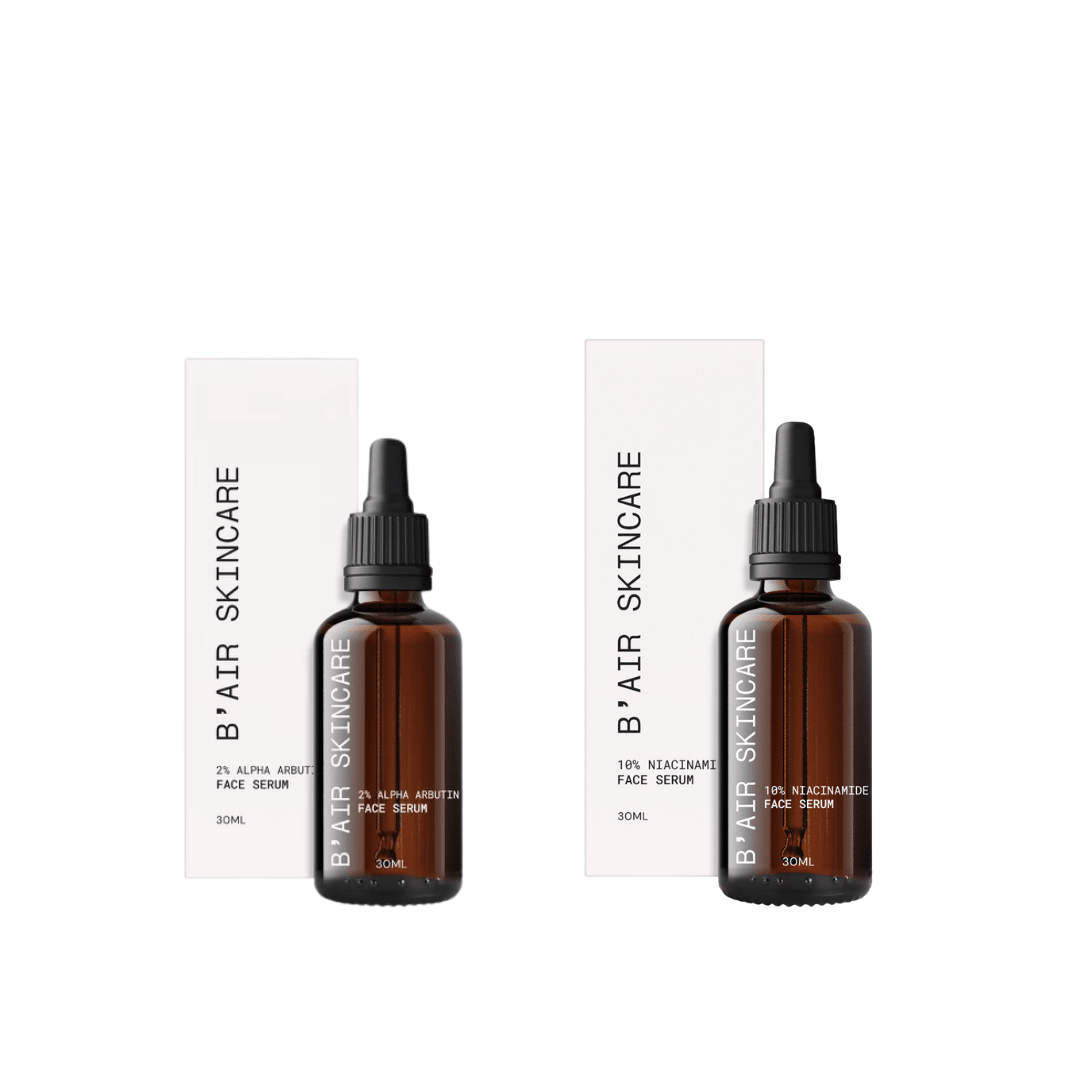 B'AIR SKINCARE Even Tone Duo: Alpha Arbutin + Niacinamide Bundle