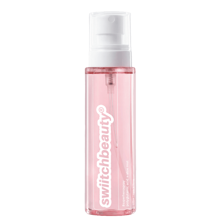 SWIITCHBEAUTY SuperHeroSpray Polyglutamic + Aloe Mist – Hydrating Face Mist