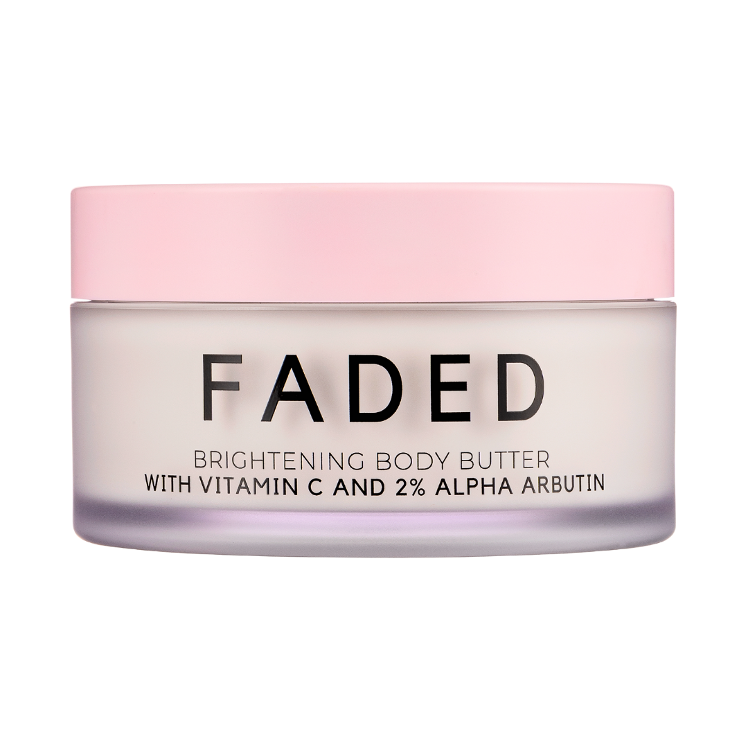 Faded Body Lotion white background