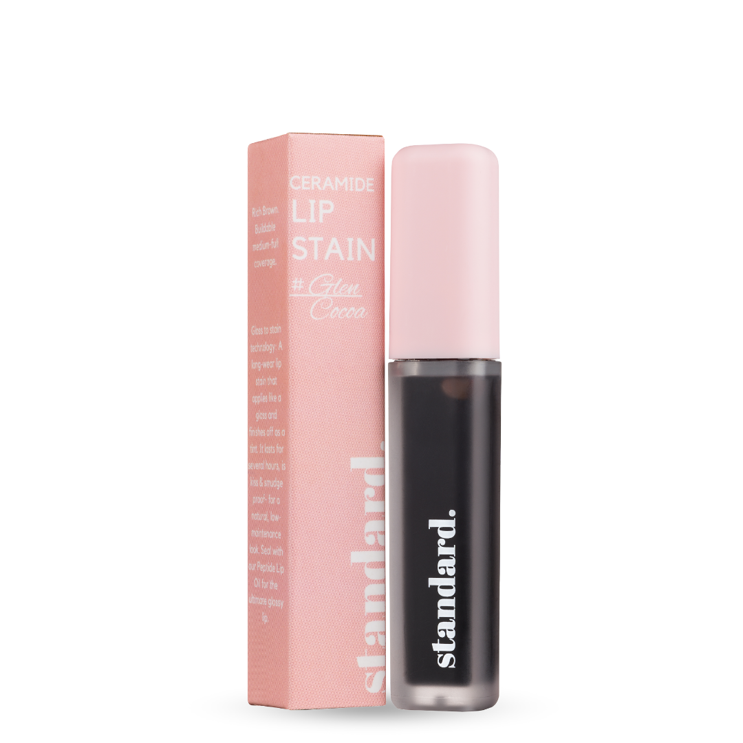 Glen Cocoa Lip Stain (Rich Brown) white background