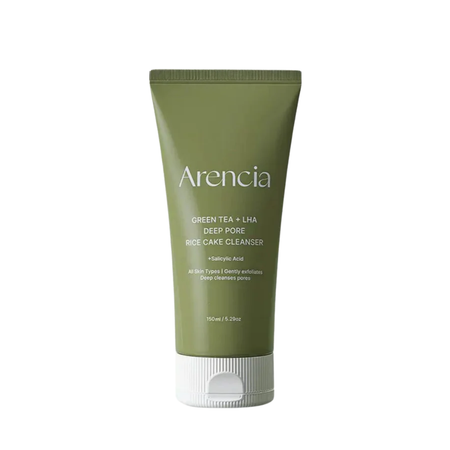 Arencia Green Tea + LHA Deep Pore Rice Cake Cleanser