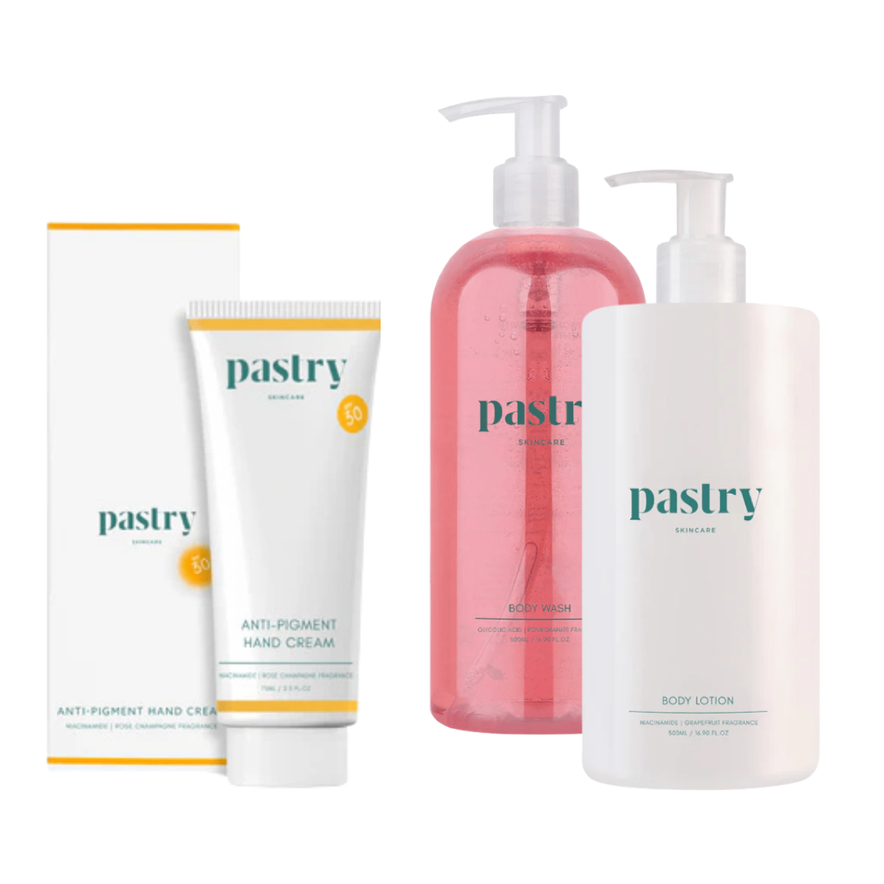 Hand & Glow Bundle – Anti-Pigment Hand Cream SPF30 and Glycolic Acid Niacinamide Bundle
