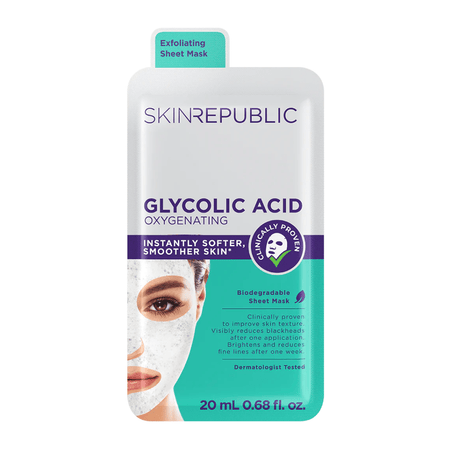 SKIN REPUBLIC Glycolic Acid Oxygenating Face Mask Sheet