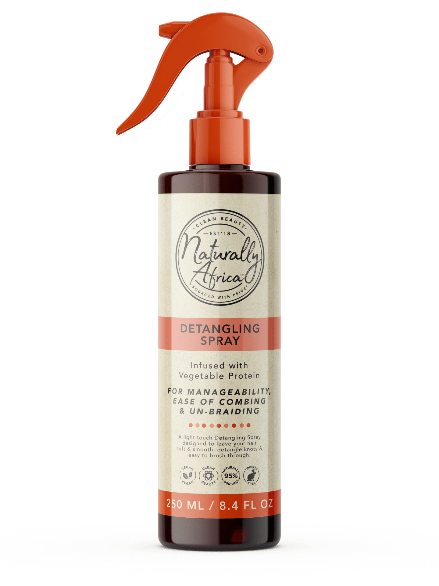 NATURALLY AFRICA Vegetable Protein Detangling Spray