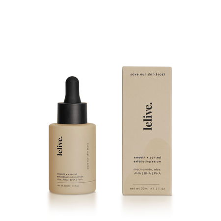 LELIVE Save Our Skin (sos) AHA/BHA Exfoliator