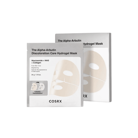 COSRX Alpha-Arbutin Discoloration Care Hydrogel Mask – Brightening & Spot-Correcting