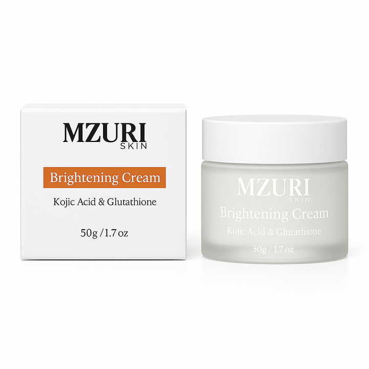 MZURI SKIN Brightening Cream – Kojic Acid & Glutathione Skin Tone Corrector
