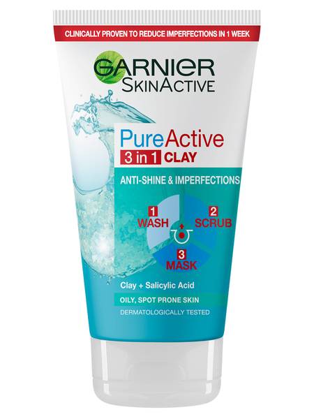 GARNIER Pure Active 3 In 1 Clay Mask