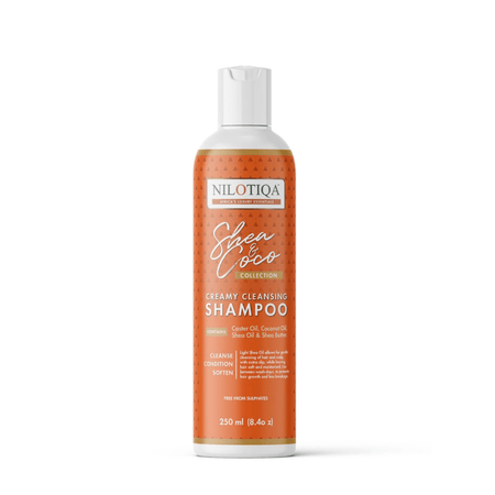 NILOTIQA Shea & Coco Creamy Cleansing Shampoo