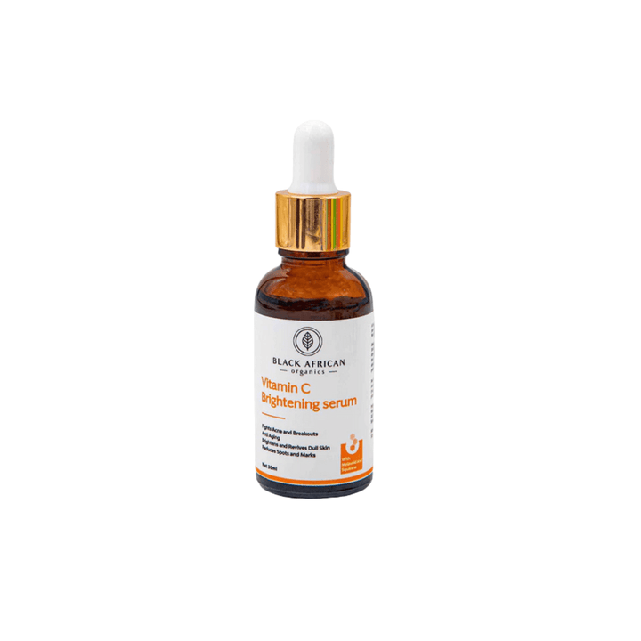 BLACK AFRICAN ORGANICS Vitamin C & Hyaluronic Acid Brightening Face Serum 30ml