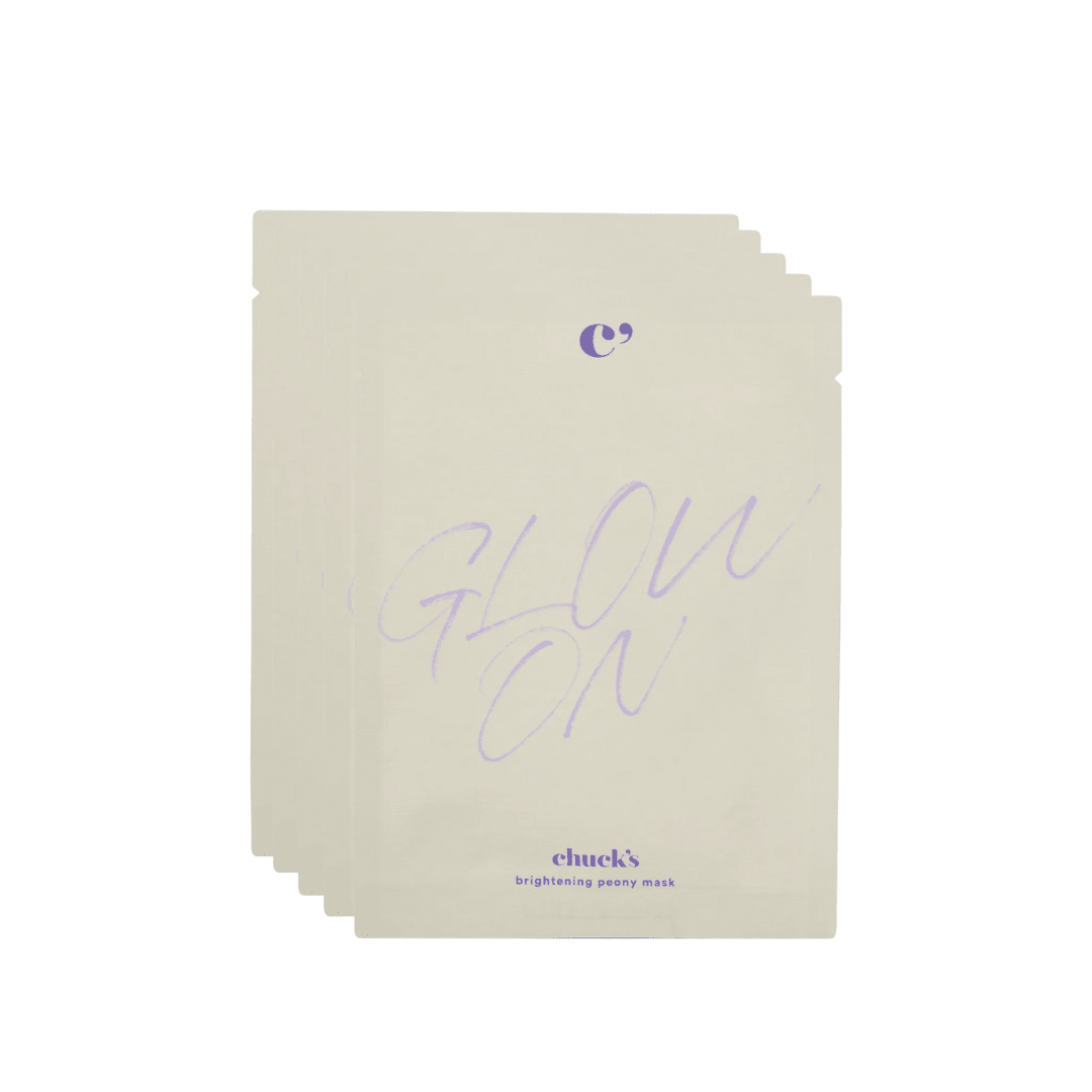 CHUCK's Glow On Brightening Peony Mask – Radiance & Hydration