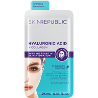 SKIN REPUBLIC Hyaluronic Acid + Collagen Face Mask Sheet