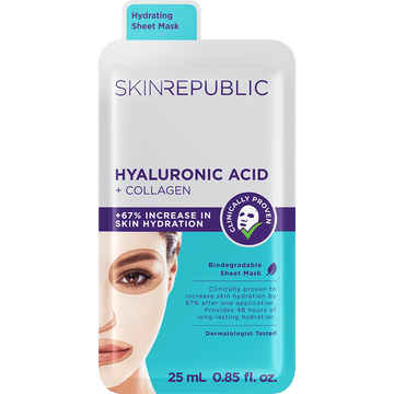 SKIN REPUBLIC Hyaluronic Acid + Collagen Face Mask Sheet
