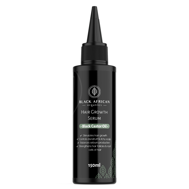BLACK AFRICAN ORGANICS Black Castor Oil + Baicapil Hair Growth Serum