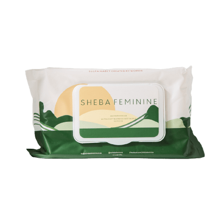 SHEBA FEMININE Ultra-Soft Intimate Bamboo Wipes – Gentle Personal Care