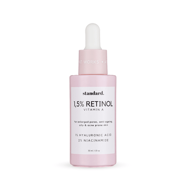 STANDARD. 1.5% Retinol & Niacinamide in Hyaluronic Acid Serum