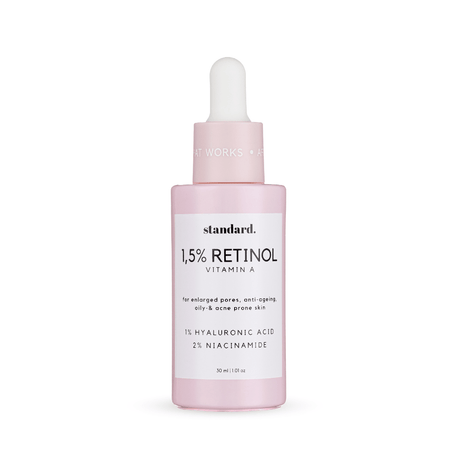STANDARD. 1.5% Retinol & Niacinamide in Hyaluronic Acid Serum