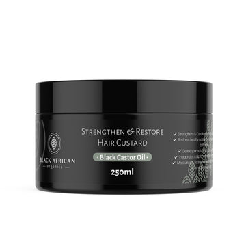 BLACK AFRICAN ORGANICS Black Castor Oil + Biacapil Hair Custard