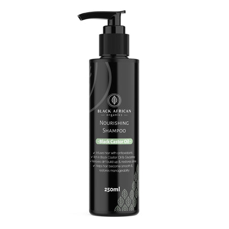 BLACK AFRICAN ORGANICS Black Castor Oil + Baicapil Nourishing Shampoo