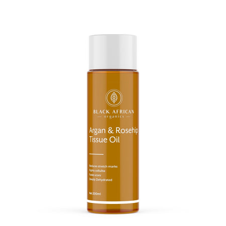 BLACK AFRICAN ORGANICS Moroccan Argan & Rosehip Organic Tissue Oil
